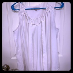 LOFT Tie Front Sleeveless Blouse